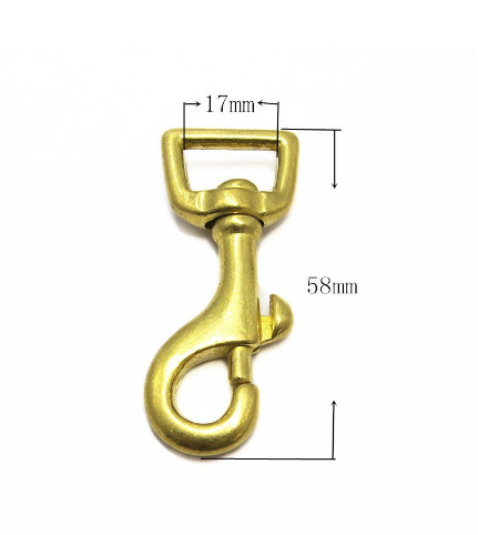 Solid Brass Swivel Trigger Bag Snap Hook